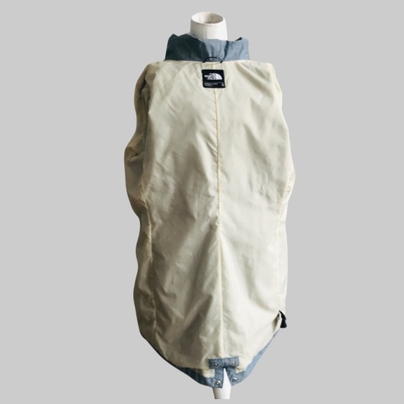 The North Face Dryvent Women Heather Blue Hooded Trench Rain Coat Jacket X Large - Picture 13 of 15
